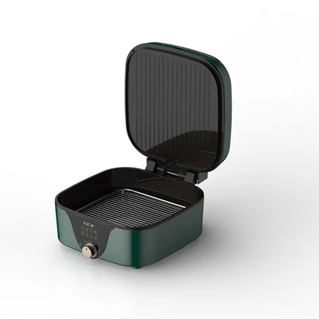 30cm CE Tabletop Smokeless Indoor Table BBQ Electric Grill with Hotpot