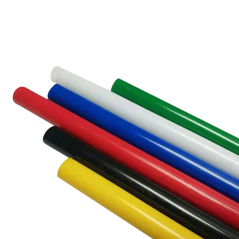 Manufacturers blue pom plastic rod wholesale high hardness color POM polyformaldehyde bar (1600295506226)