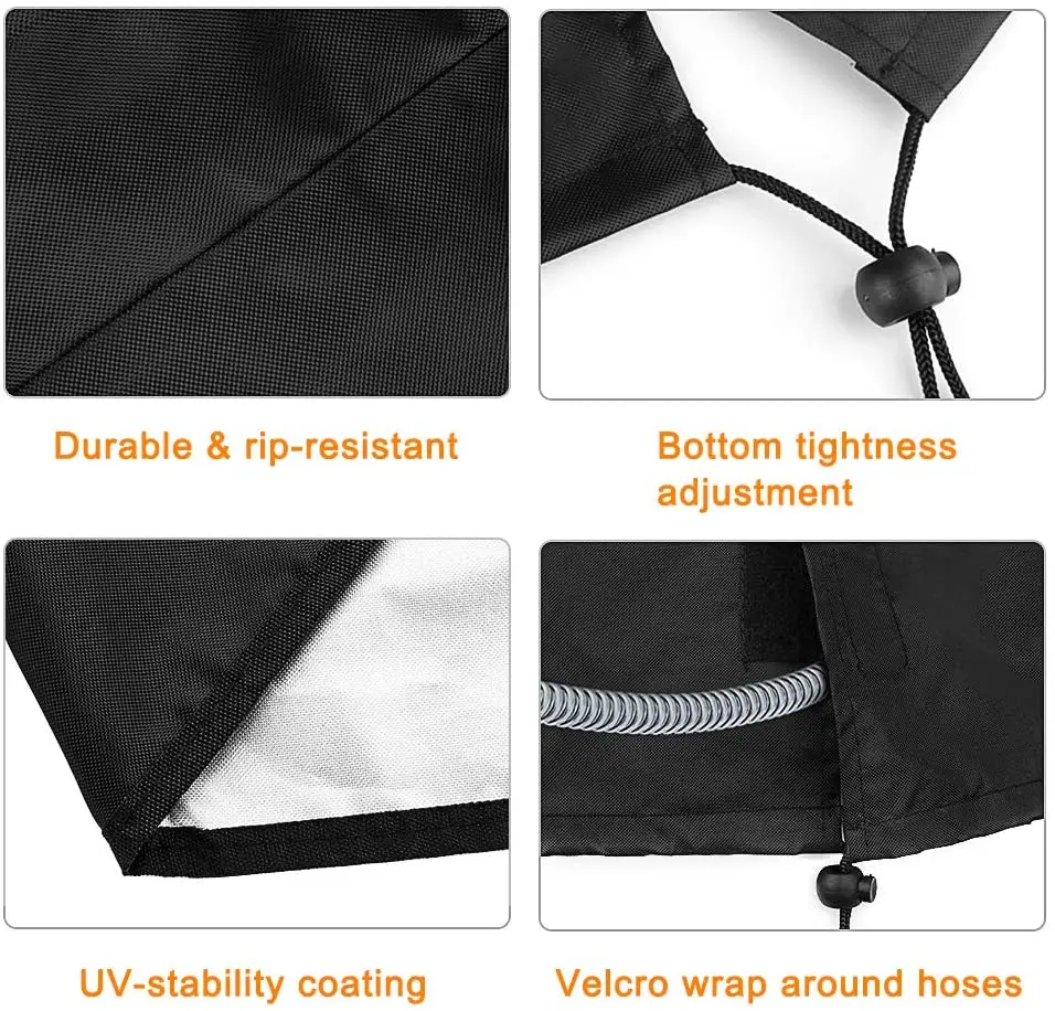 Чехлы кондиционера для наружных устройств-34x34x30 дюймов прочная крышка переменного тока водостойкая ткань ветрозащитная конструкция