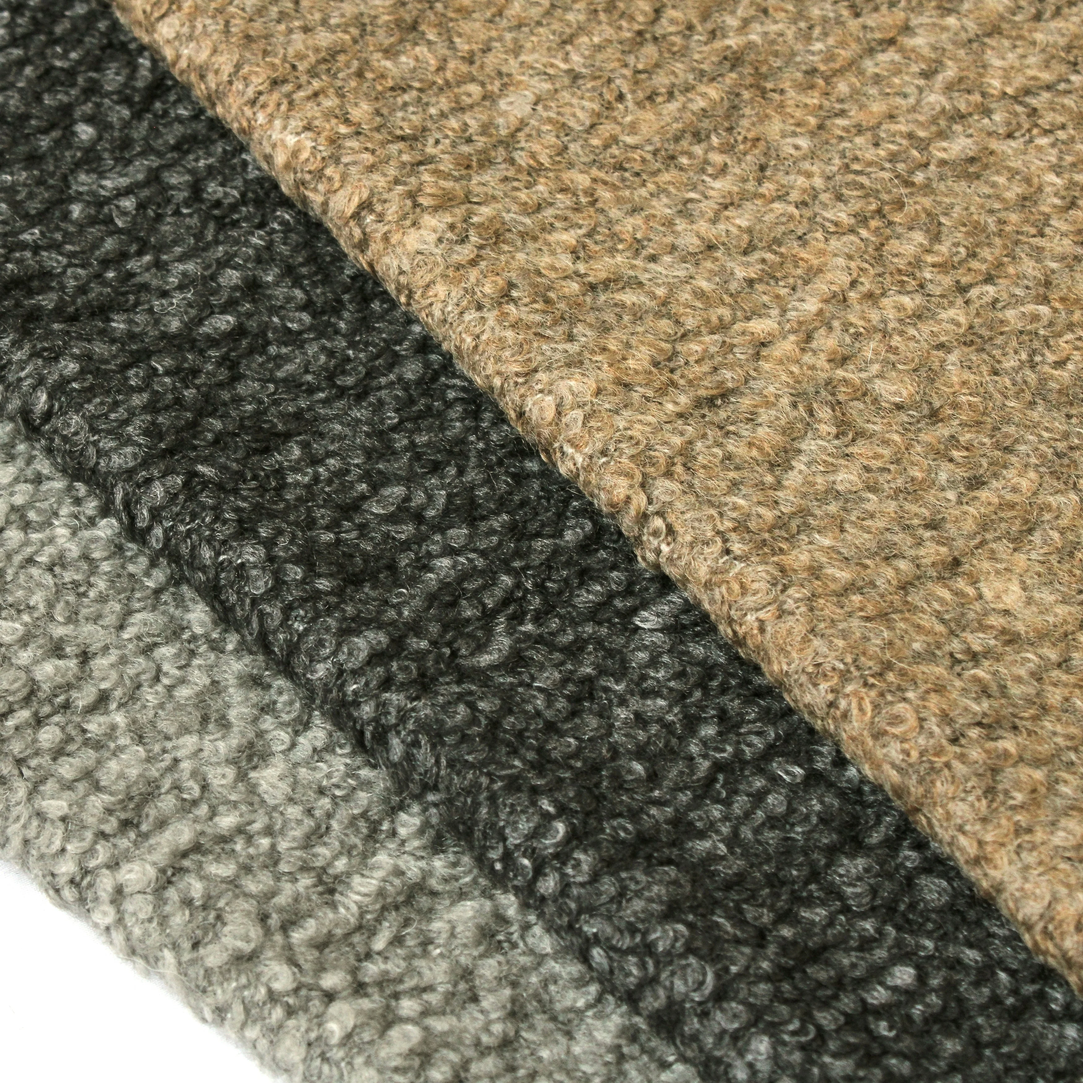 24 New Arrival Textile Manufacture High Quality Customizable Winter Warmful Soft Boulce Fleece style 36Wool Blended fabric