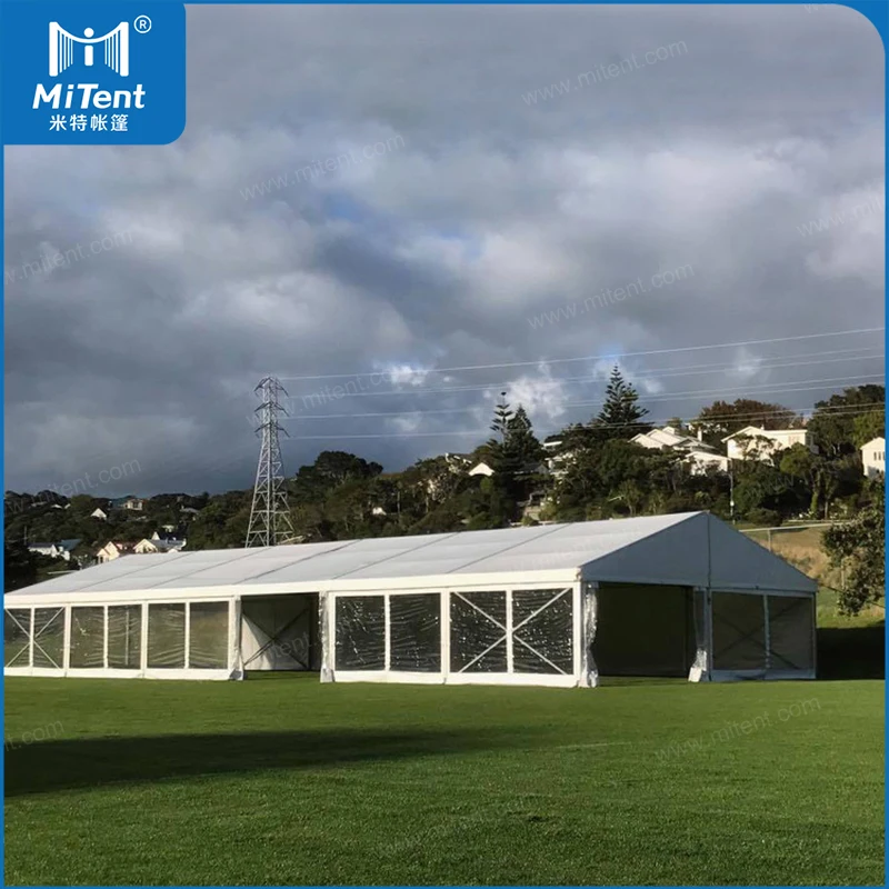 Guangzhou Mite A Shape Aluminum Cheap Party Tent Arabian Tents with White Roof and Clear Walls