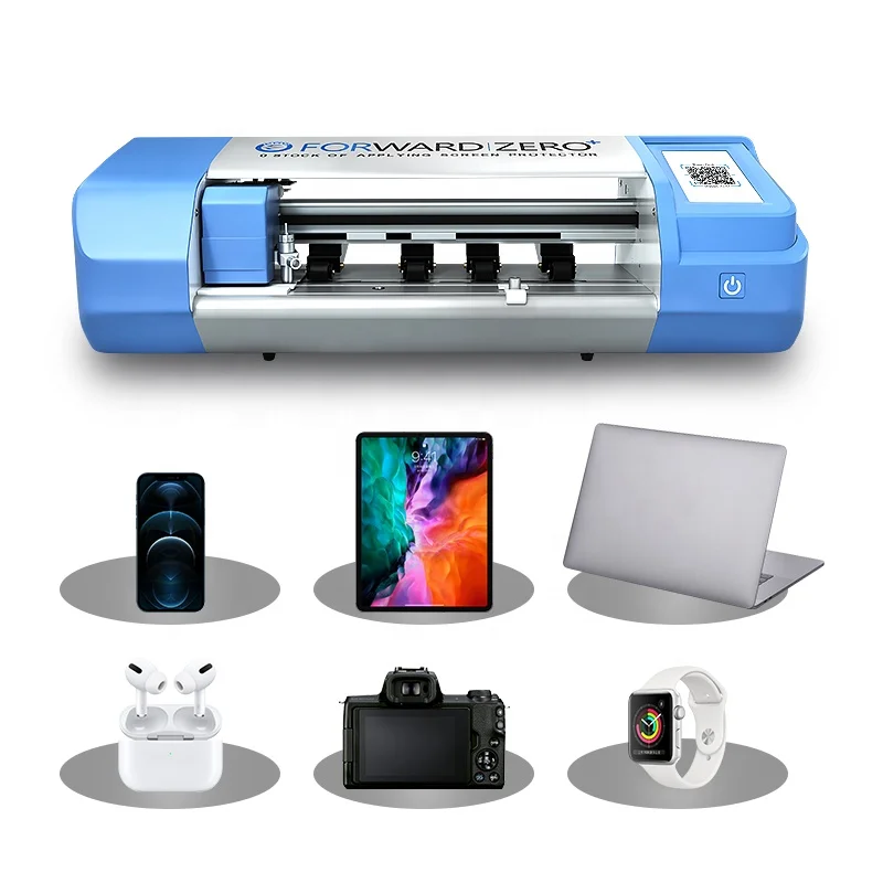 FORWARD Customized Fully Automatic ZERO+ Mobile Phone Screen Protector Cutting TPU Hydrogel Film Sticker Cut Plotter Machine