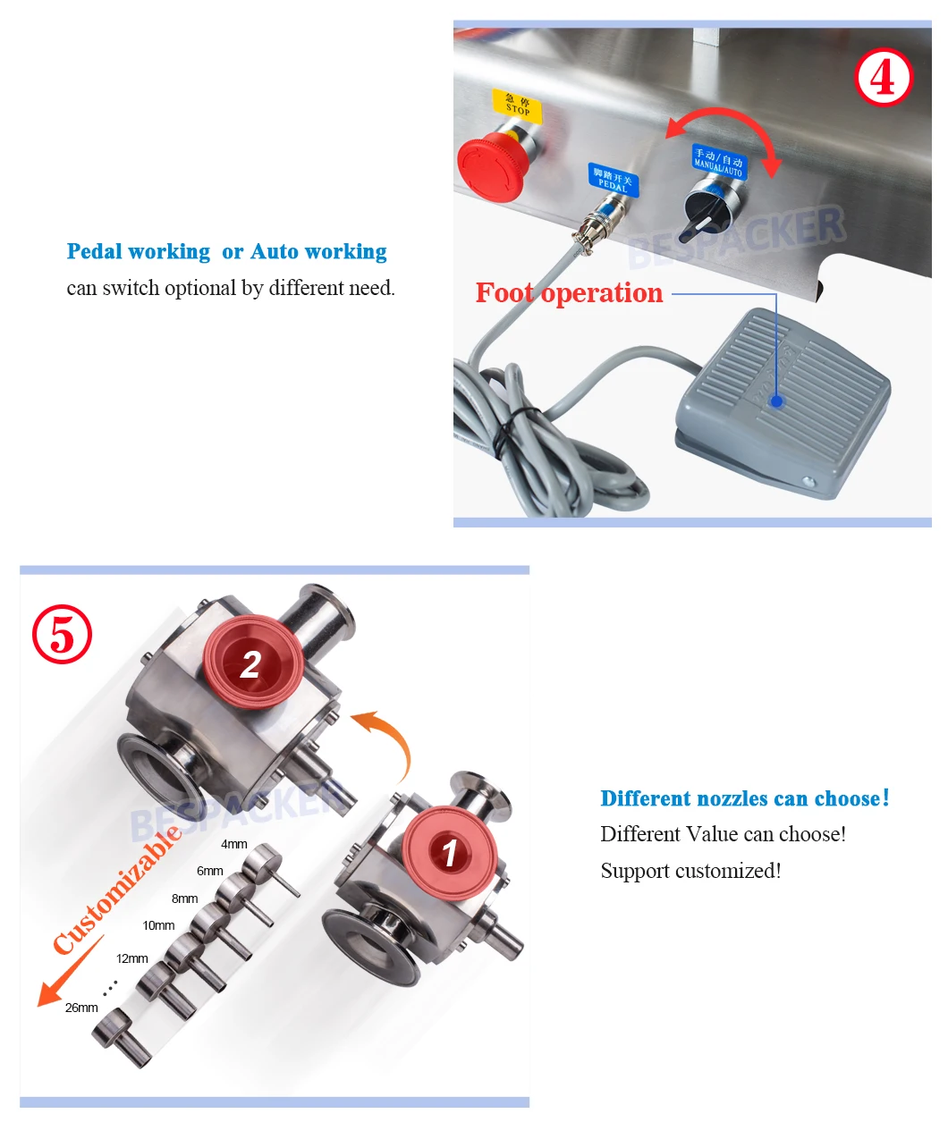 Bespacker automatic tomato sauce pouch tube bottled paste filling machine with CE certificate