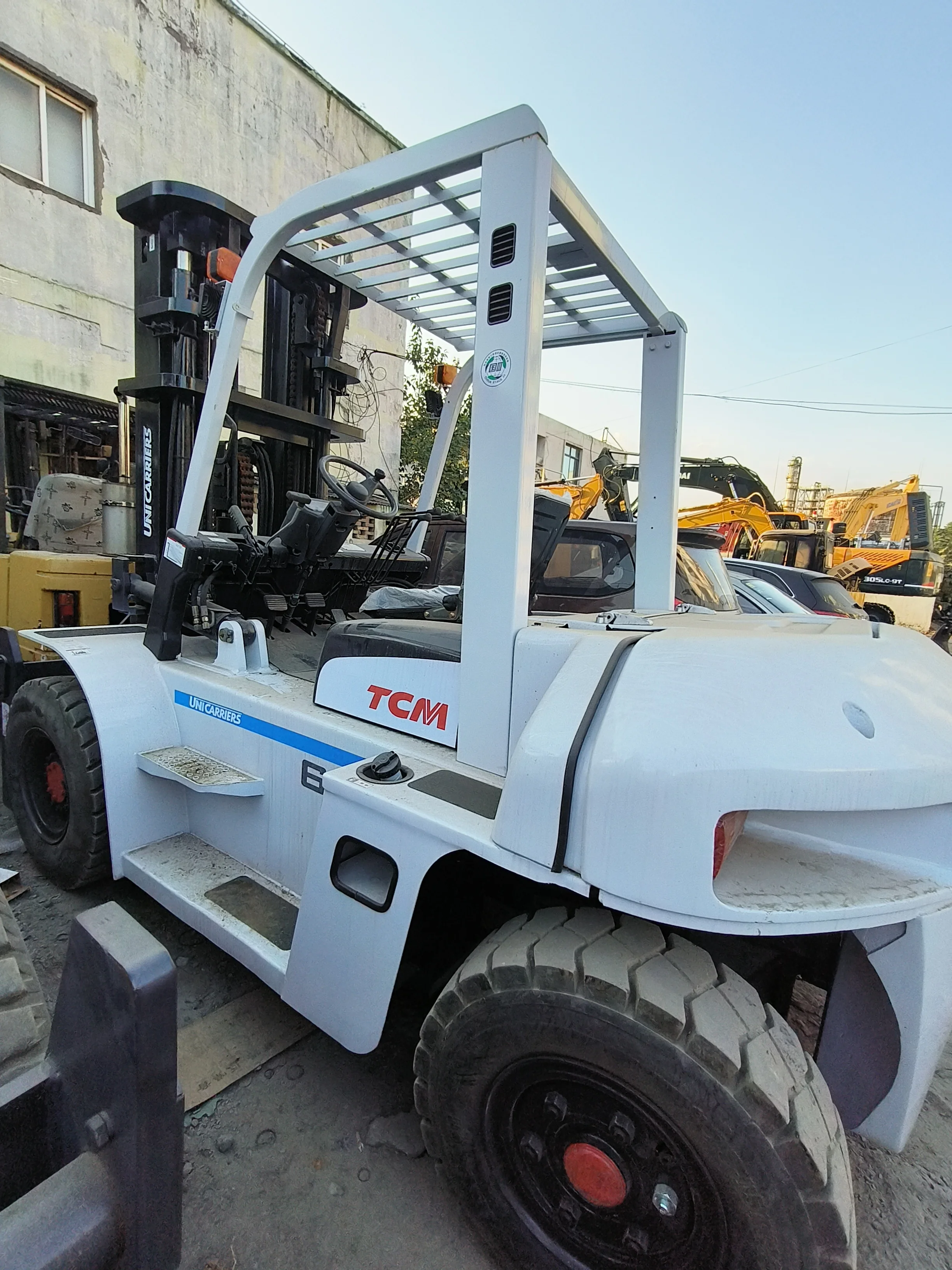 Used second hand TCM 7 ton fork lift diesel Original of Japan with low price TCM FD70 FD50 FD30 for hot sale