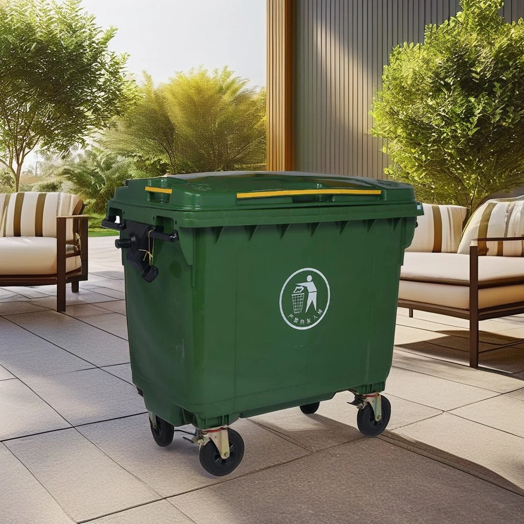 Standard Large Size Plastic Dustbin 660 Liters Outdoor/Street Garbage Bin Trash Can Waste Container Waste Bins For Sale