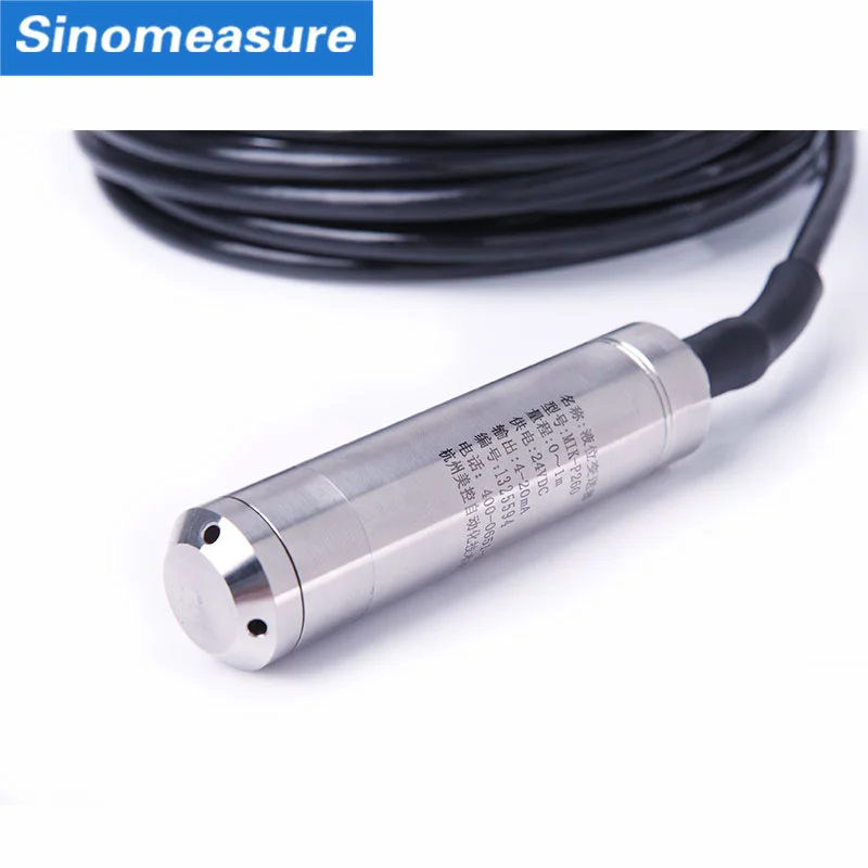 100m well water level sensor level pressure sensor submersible high frequency level meter
