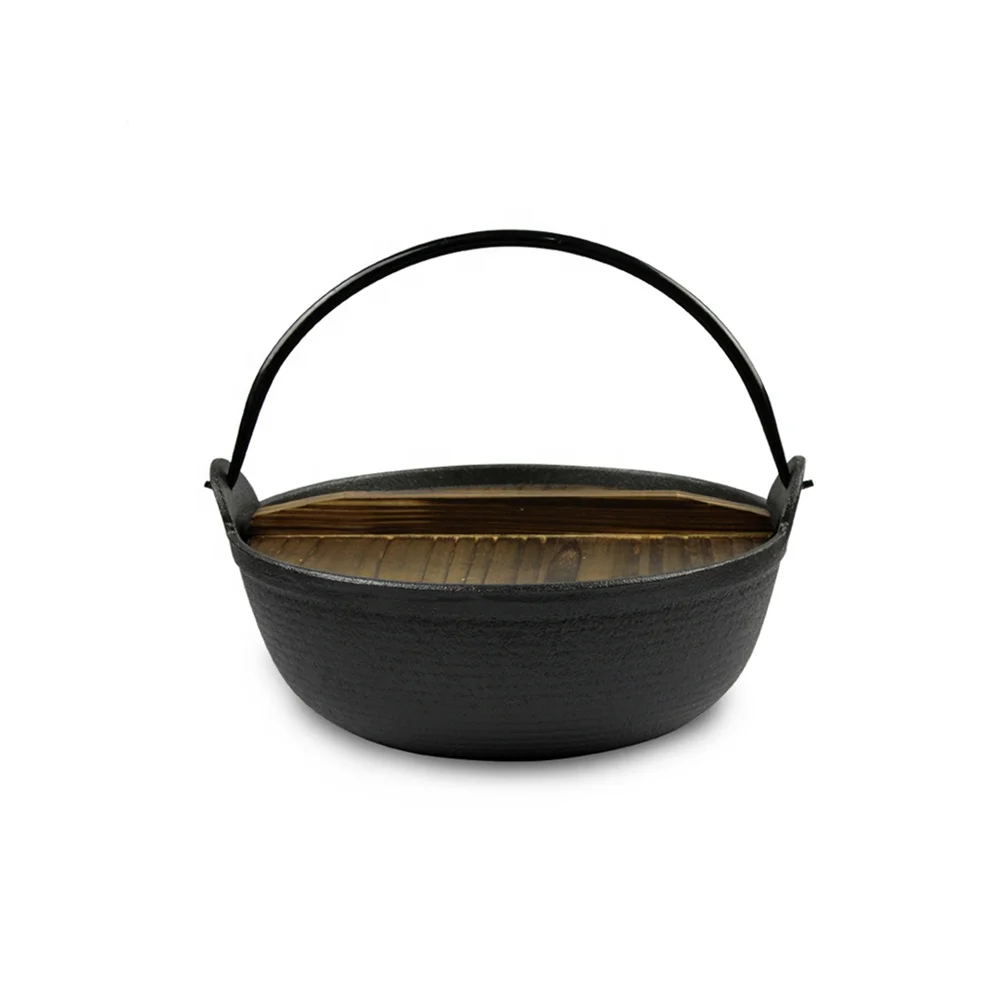 Wholesale Japanese Metal Iron Stew Pot Tonkatsu Cast iron Sukiyaki Nabe