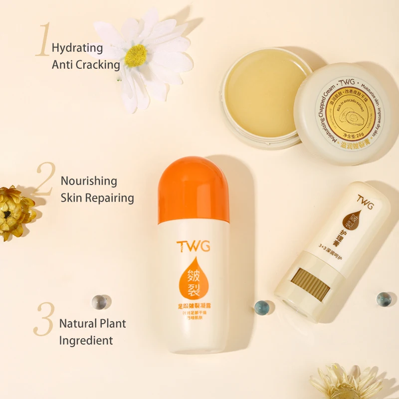 TWG Acid Dry Cracked Heel Callus Remover Skin Care Products Body Care Rejuvenating Set Moisturizing Foot Cream Balm