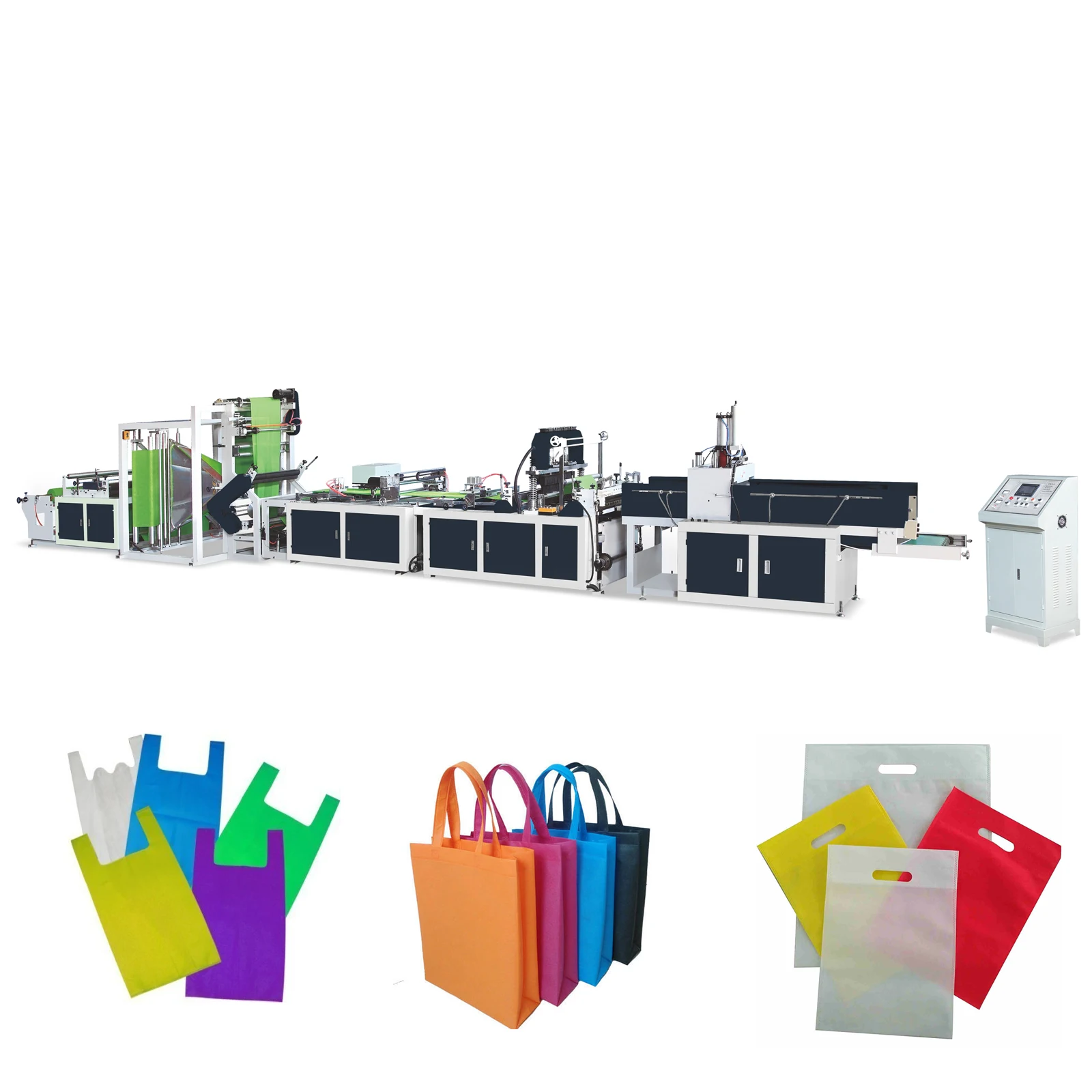 Fully Automatic Non Woven Shopping Bag Machine high speed carry bag handbag making machine non woven polypropylene bags
