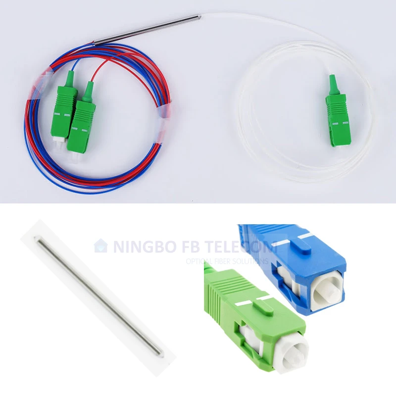FBT Splitter 1x2  Fiber Coupler Triple Window SC  FBT Coupler PLC Splitter