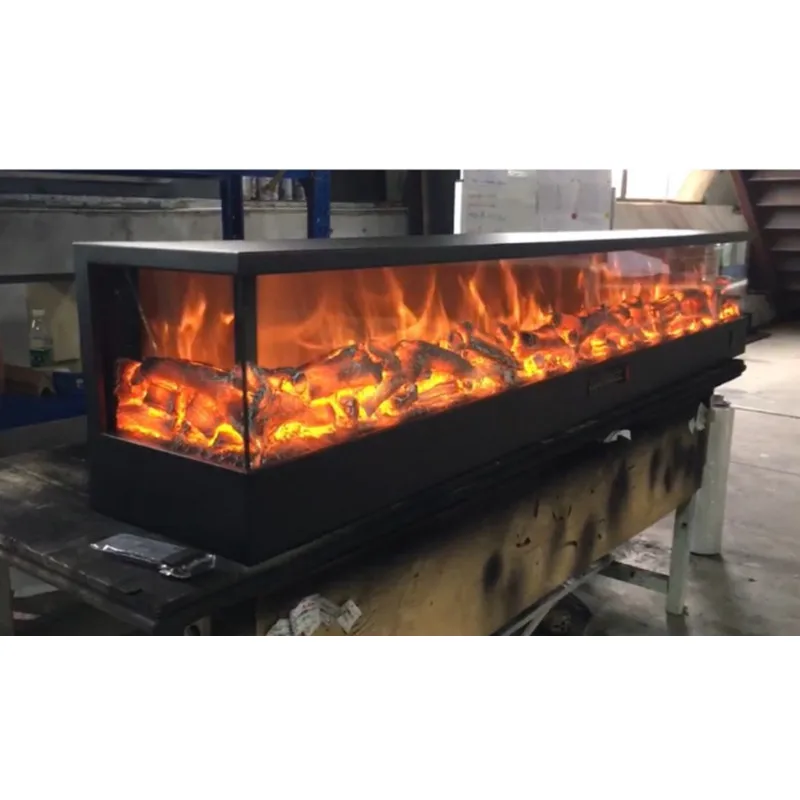 Factory Price Three Sided Electric Fireplace Corner Mantel Design for Household Use