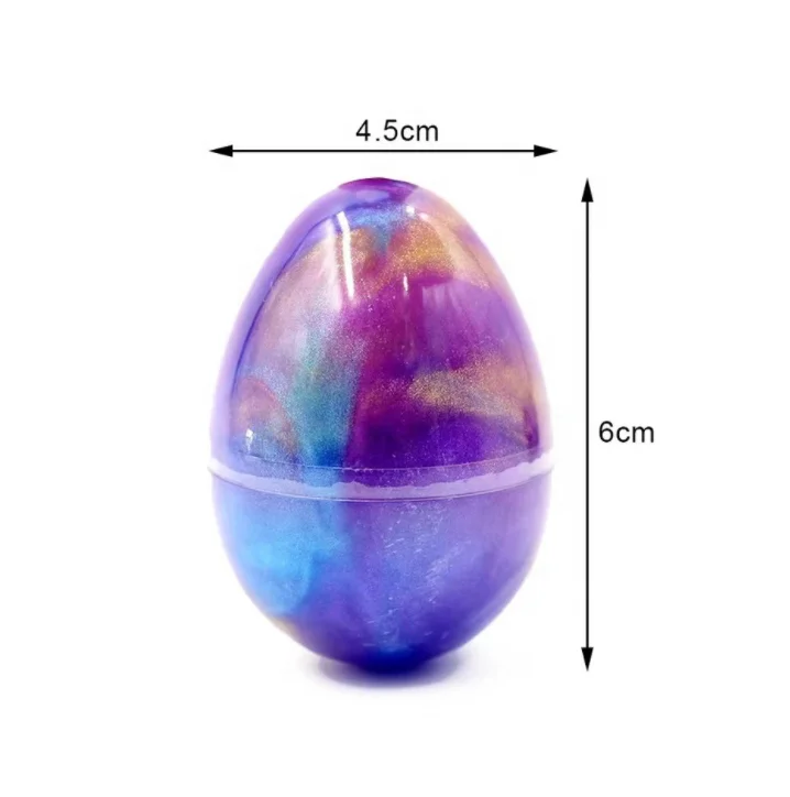 Colorful DIY Egg Crystal Mud Starry Slime Kit Soft Clay Toy for Kids