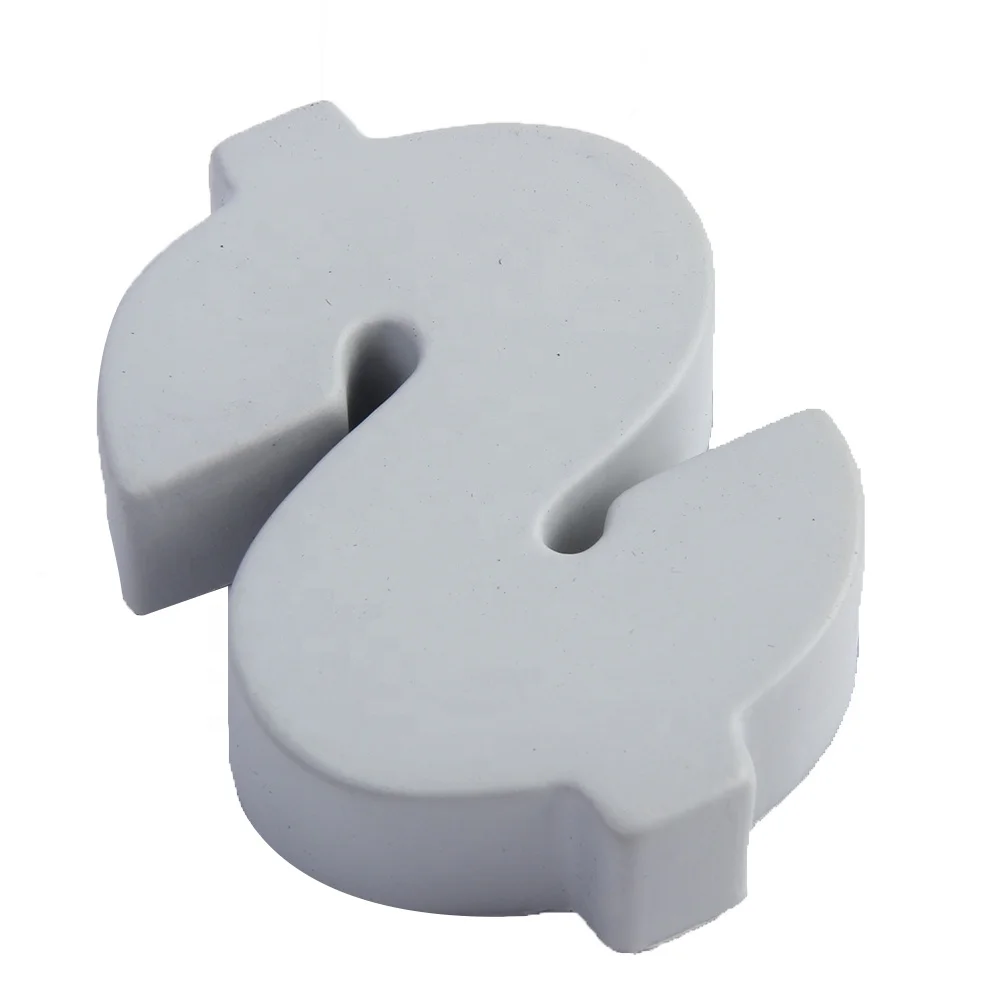 High Quality Pu Foam Soft Stress Ball Dollar Shape Stress Personalize Custom Logo Color Stress Ball