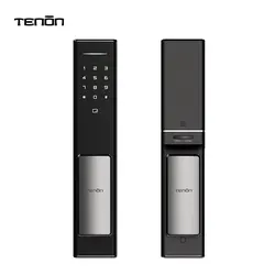Tuya Smart Remote Control Fingerprint Door Lock Fully Automatic Electronic Security Digital Pull Push Smart Lock Keyless