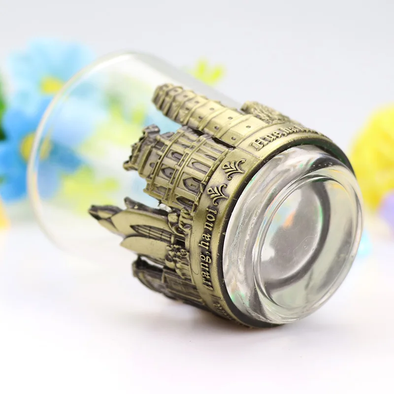 
factory directly fancy divided custom logo metal shot glasses double sided soju vodka tequila 1.5 oz shot glass 