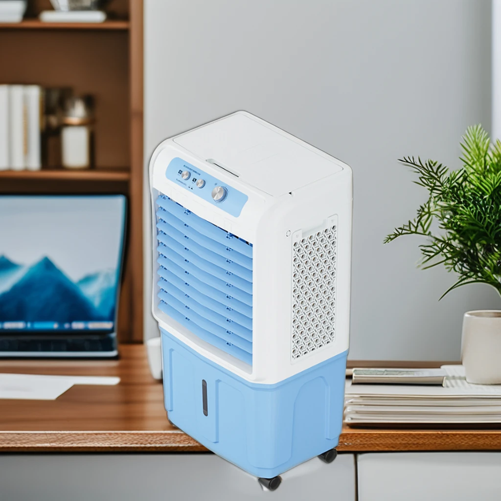 Low Noise large portable 80W air cooler fan water air cooler conditioner industrial for Outdoor Garage Hotel