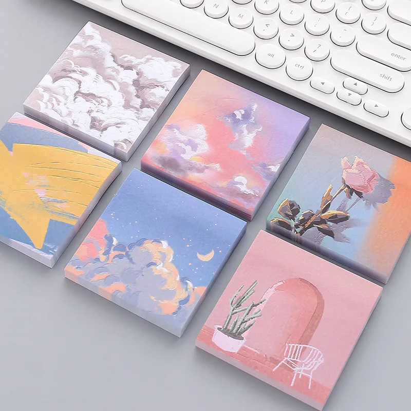 Custom Personalized Kawaii Stationery Notebook Student Sticky Notes Memo Pad  Message Book Custom It Post  Notes Stickers