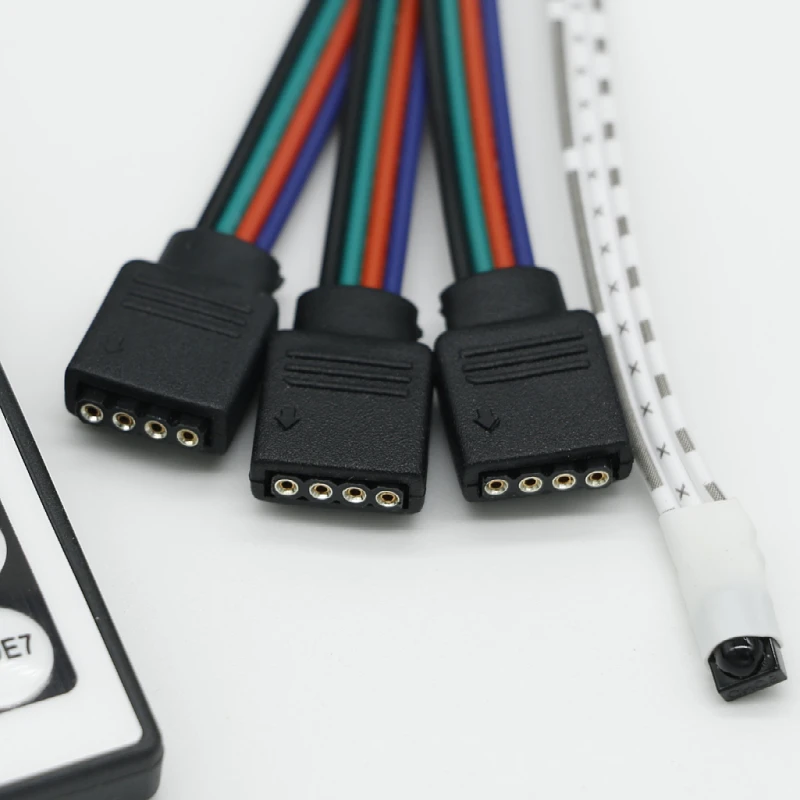 RGB блок управления 44 клавиши один три инфракрасный пульт дистанционного DC12V для дома умные полосы 5050 3528 2835 светодиод