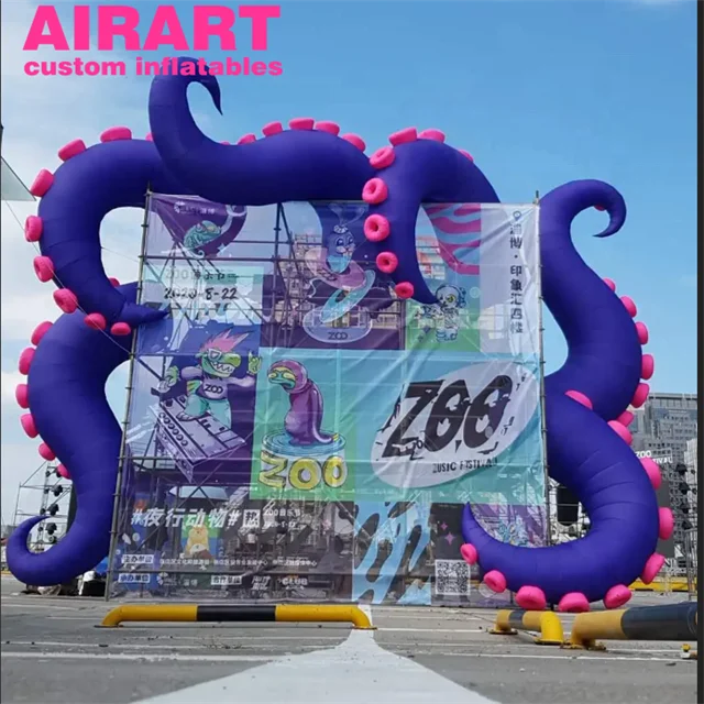 Giant inflatable octopus leg inflatable colorful octopus feet