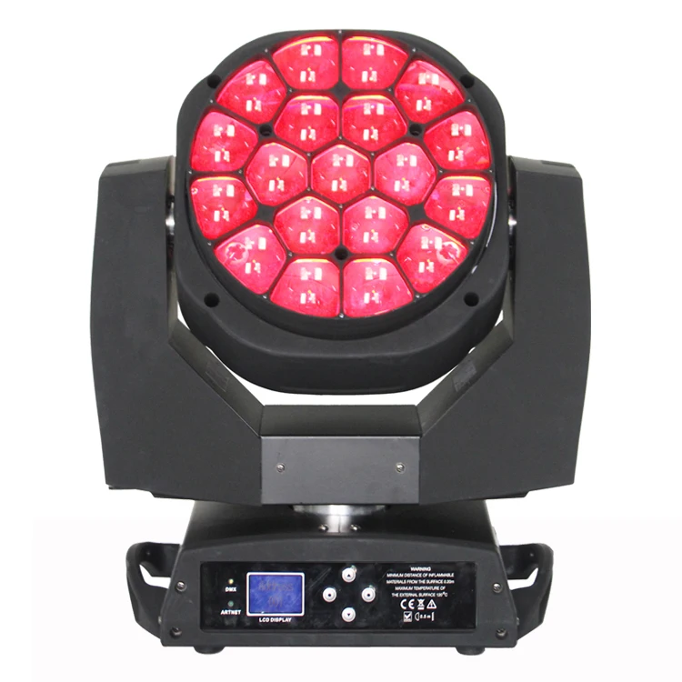 Светодиодный прожектор Big bee eye 19 шт. * 15 Вт 4 в 1 RGBW вращающаяся головка с зумом b k10 светодиодное сценическое освещение оборудование для
