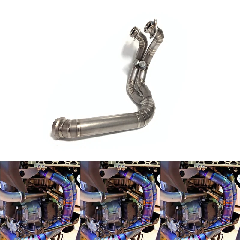Universal offroad bike titanium alloy exhaust muffler silencer for KTM Duke790 890 Header Pipe Exhaust 2019+