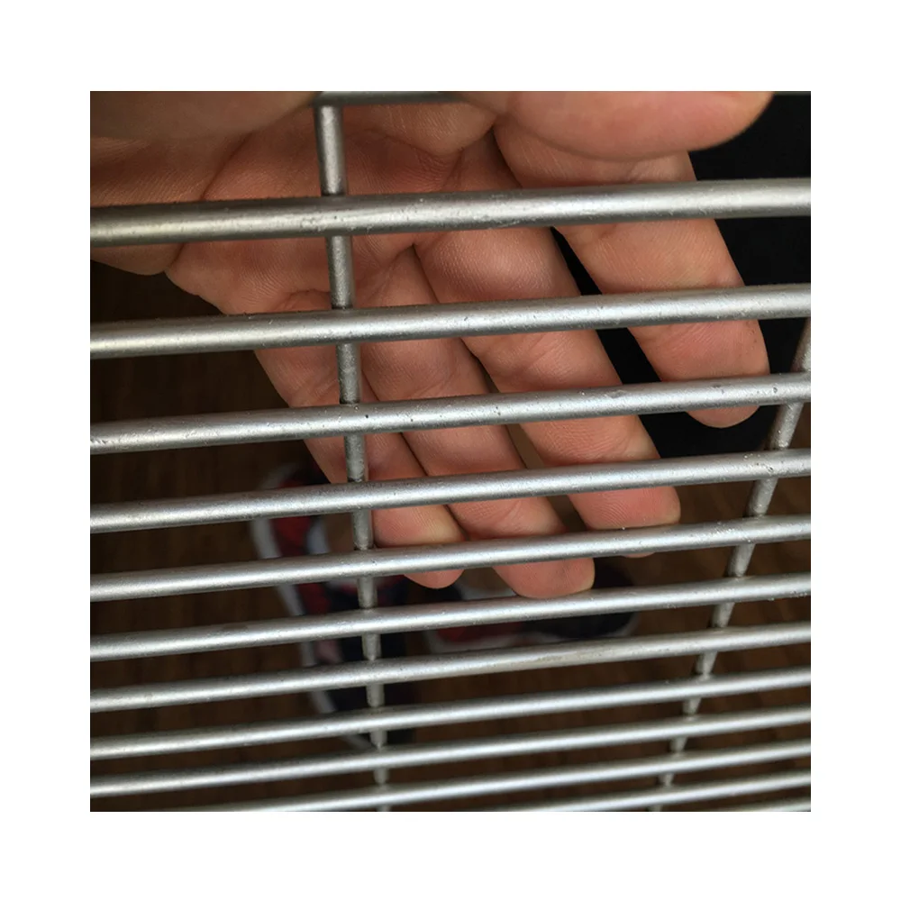 Hot dip galvanised clear view 358 anti climb rigid mesh fencing