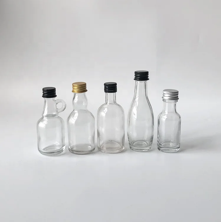 25ml 30ml Mini liquor glass bottle for vodka tequila rum whisky liquor spirit glass bottle