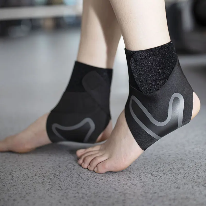 B&M Neoprene Adjustable Basketball Sports Foot Wraps Compression Straps Pain Relief Protection Ankle Brace Support