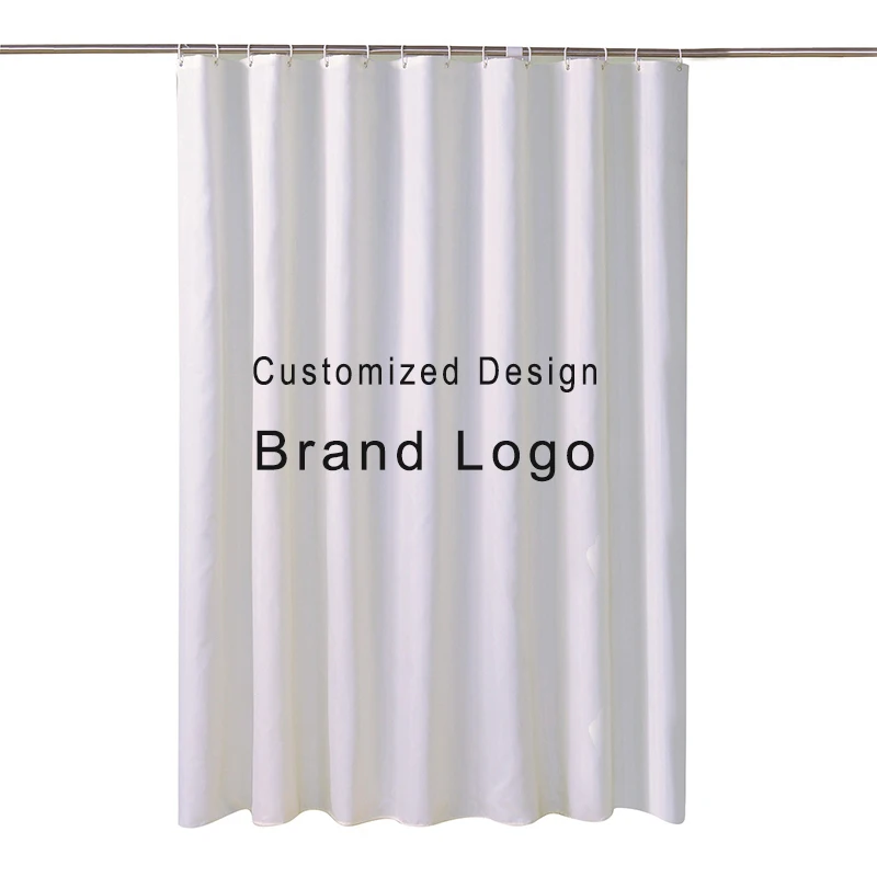 
PPyou Wholesale Custom Luxury Brand Logo Bathroom Designers Digital Printing Polyester Shower Curtains Sets 4 Pieces 