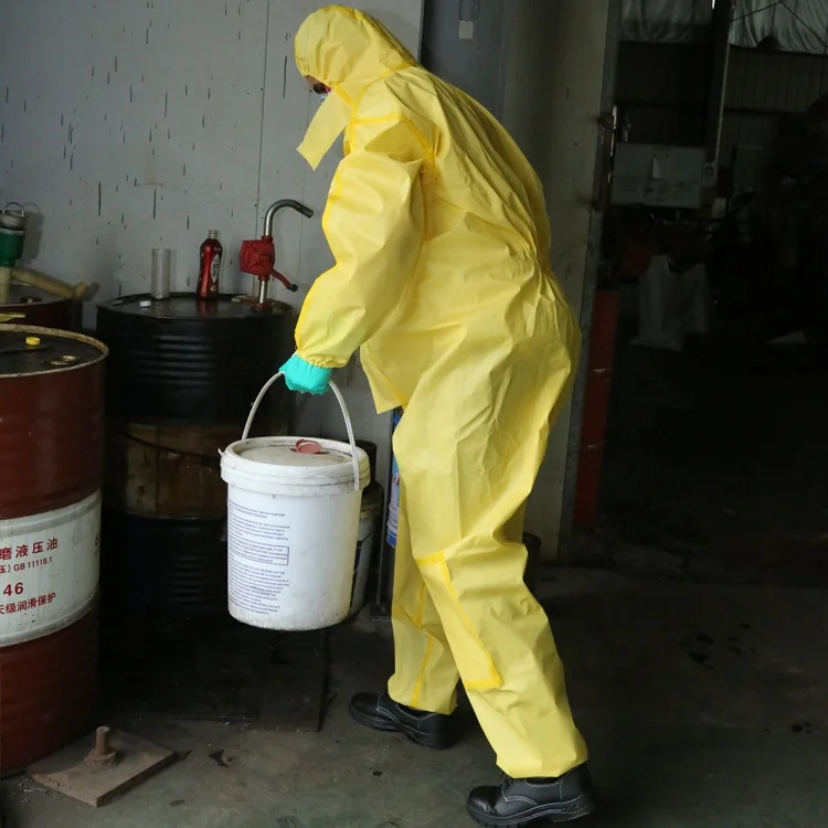 Hubei Wanli Personal Protective Equipment Chemical Protection Clean Room Disposable Coverall Hazmat Suit