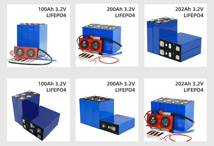 DDP Deliver Lifepo4 Battery Grade A+ 3.2V 200Ah 280Ah 304Ah 314Ah 580Ah Li-ion Battery DIY 12V 24V 48V Battery packs