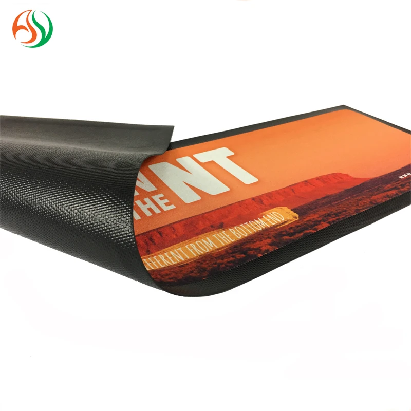 Rubber Bar Runner Personalised Eco-friendly Custom Top Spill Bar Mat 45 x 30 For Bar Counter