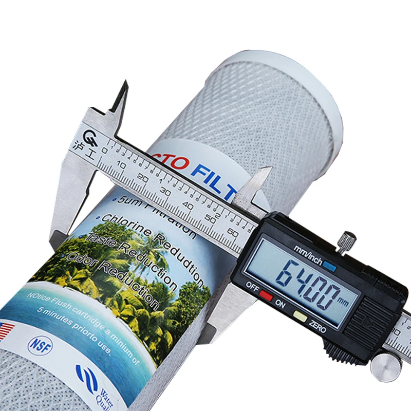 Бактерий и удаления тяжелых металлов 10 дюймов угольный CTO картридж фильтра для воды