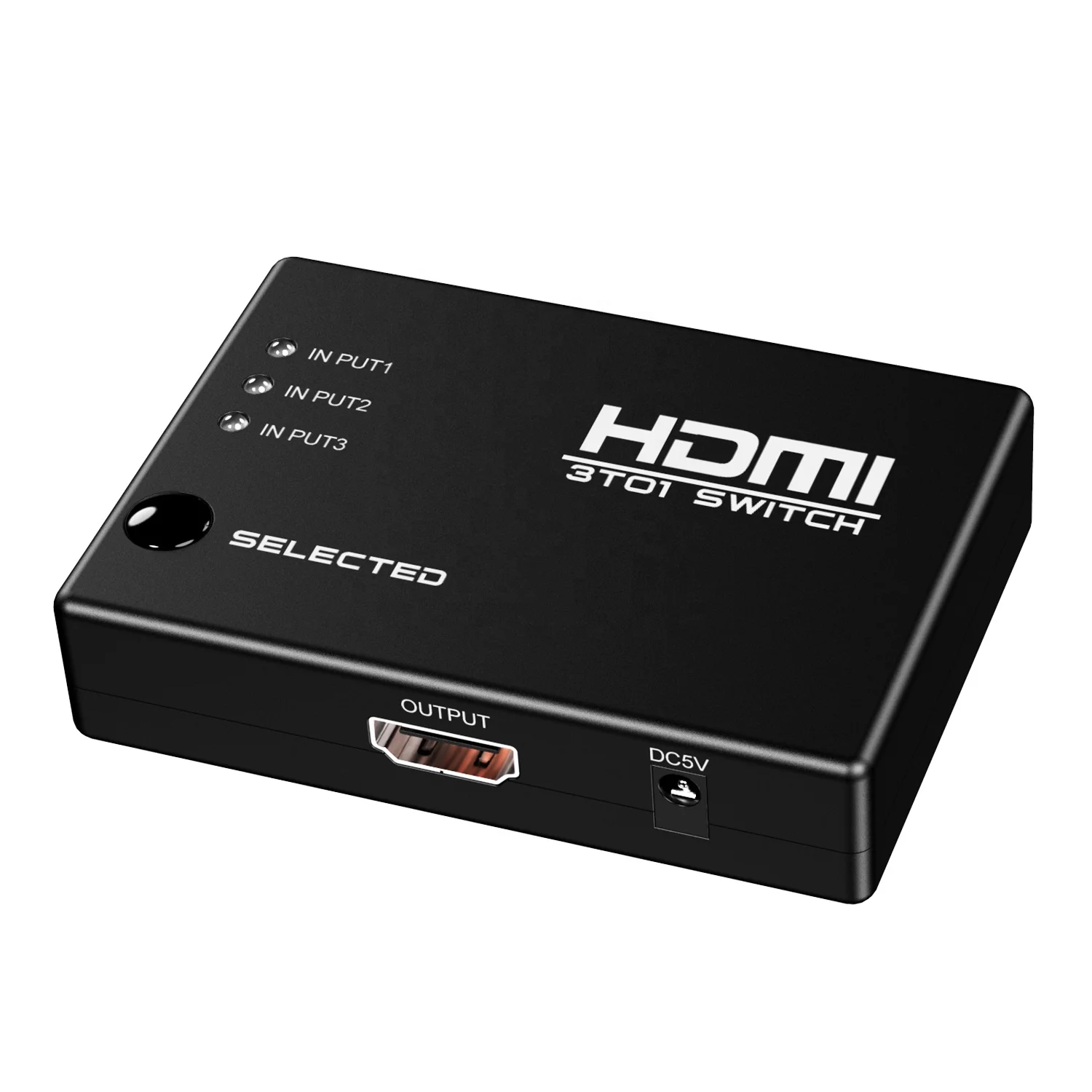 
1080P 3D 3 Port HDMI Switch 3x1 Auto Switch 3-In 1-Out HDMI Switch Converter Cable 