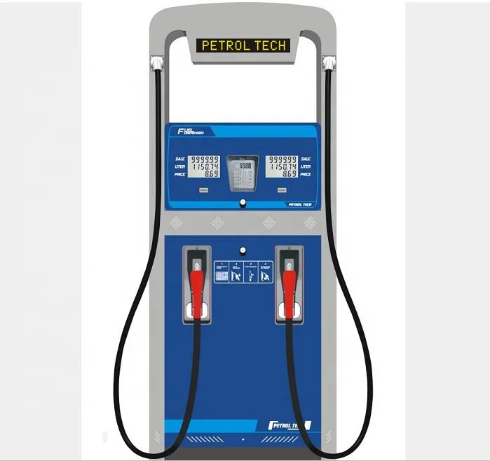 Топливная станция, четыре сопла, бензиновый насос, топливный диспенсер