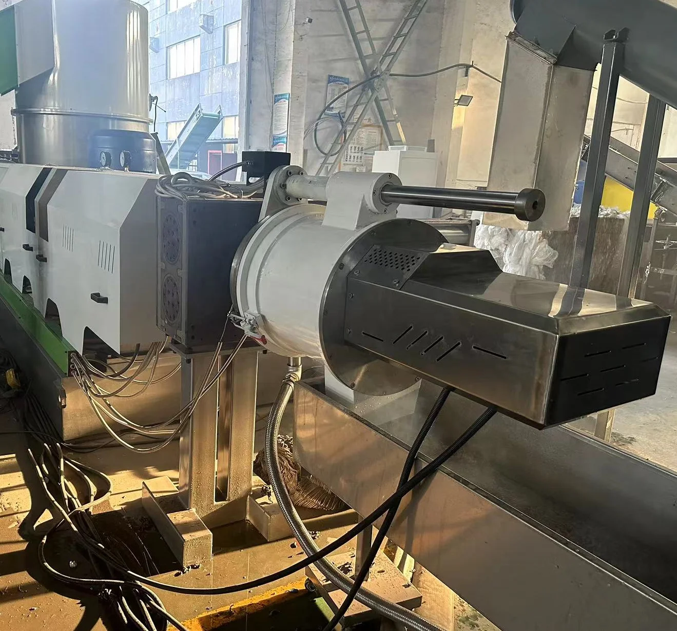 HDPE водяное кольцо гранулирования горизонтальной резки для переработки пластиковых