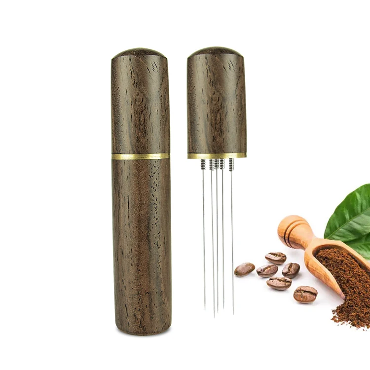 Rosewood Handle Needle Type Distributor Professional EWDT Distribution Tool for Barista