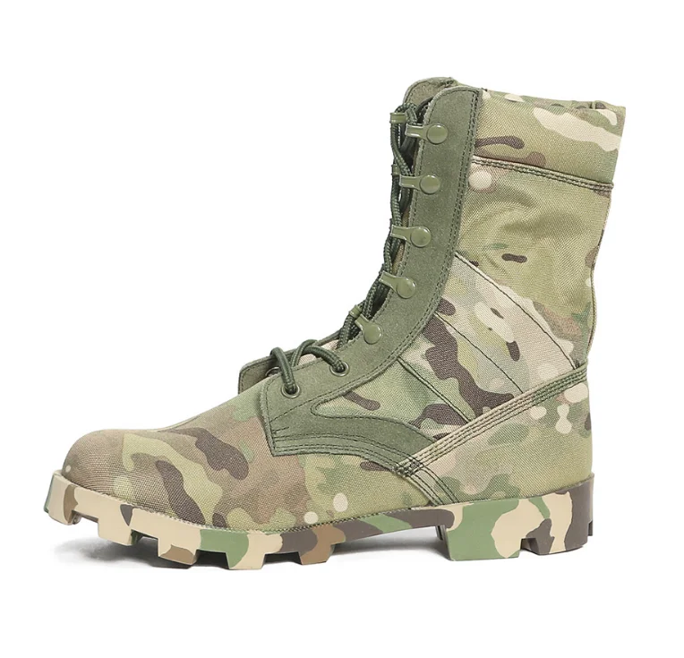TSB106 CP camouflage multicam Panama jungle boots with panama classical rubber out sole jungle boots