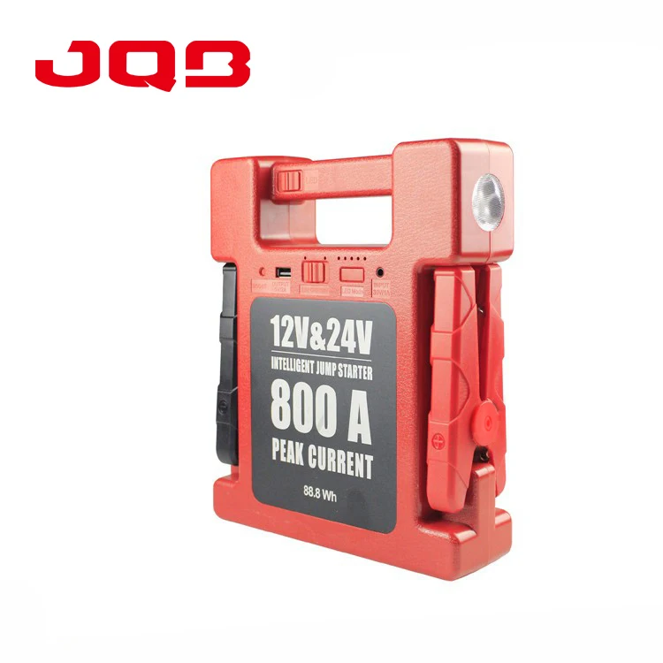 China Factory High Quality 12V/24V Peak 800A 24000mah Multifunction Jump Starter Emergency Booster For 24 Tonnes