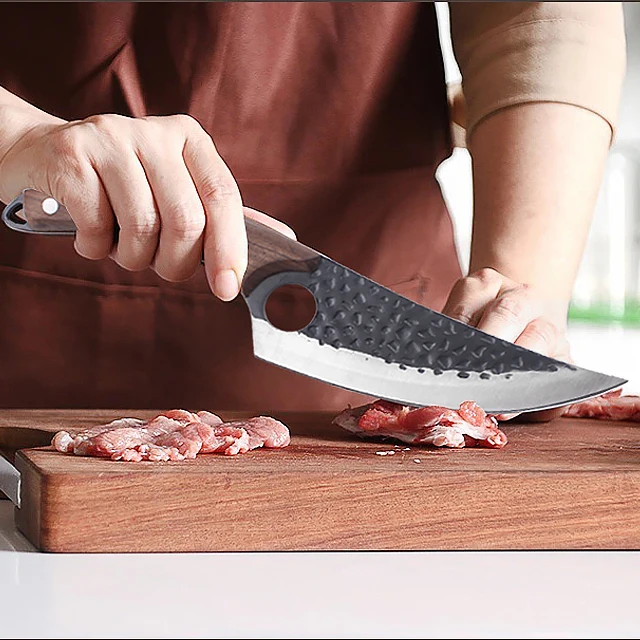  Профессиональный Мясницкий резак ручной работы шеф-повара из нержавеющей стали измельчитель для мяса нож мясника
