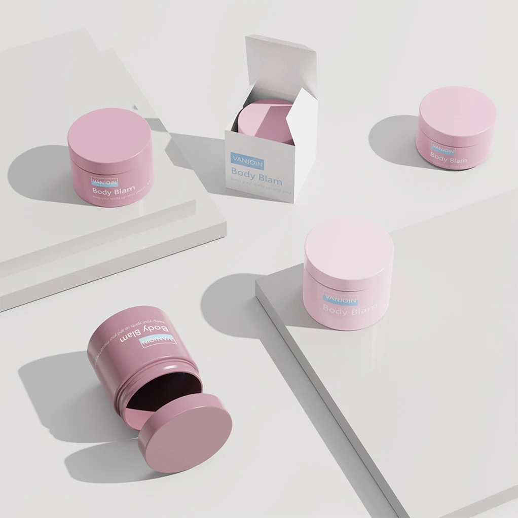 50g 100g 150g 200g 250g Custom Pink Cream Containers jar Pot with Custom Logo