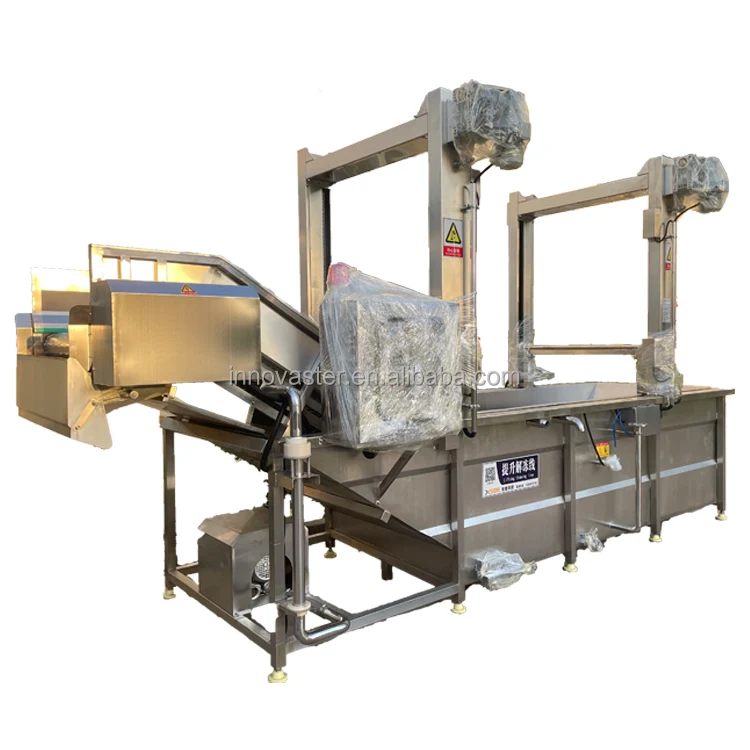 Gantry lifting defroster for chicken leg chicken wing fish shrimp