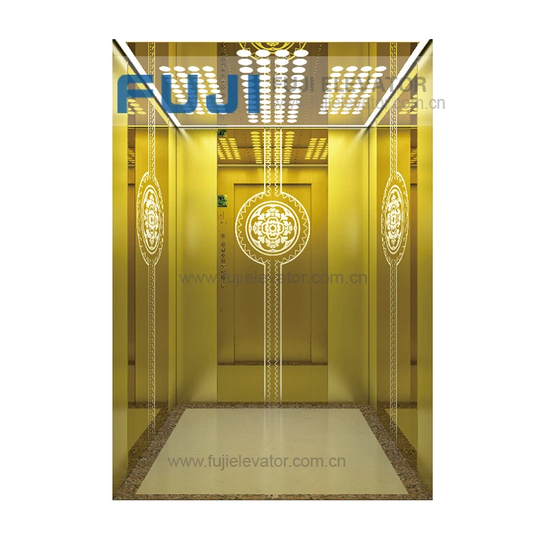 FUJI Machine Hotel / Residential / Home Golden Cabin Elevators