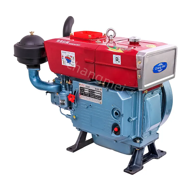 Factory Price Electric Start Machinery Engine 20Hp Single Cylinder Diesel Engine 19Hp Diesel Engine