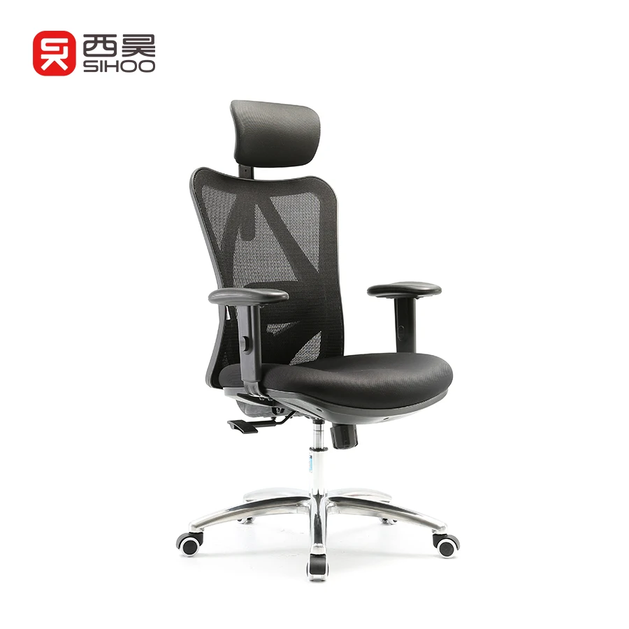SIHOO M18 Modern Ergonomic Chaise Bureau Integrated S -shape backest Ergonomic Office Mesh Chair