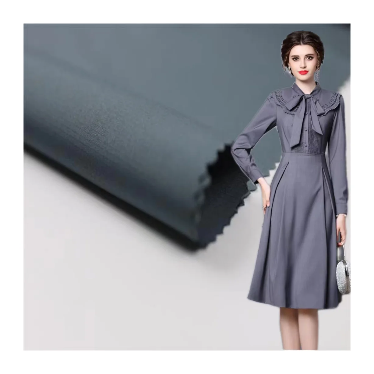 0.2 ripstop Marine recycled fabric solid Recycled polyester yarn fabric 100%REPT 78GSM plain dyed pongee fabric