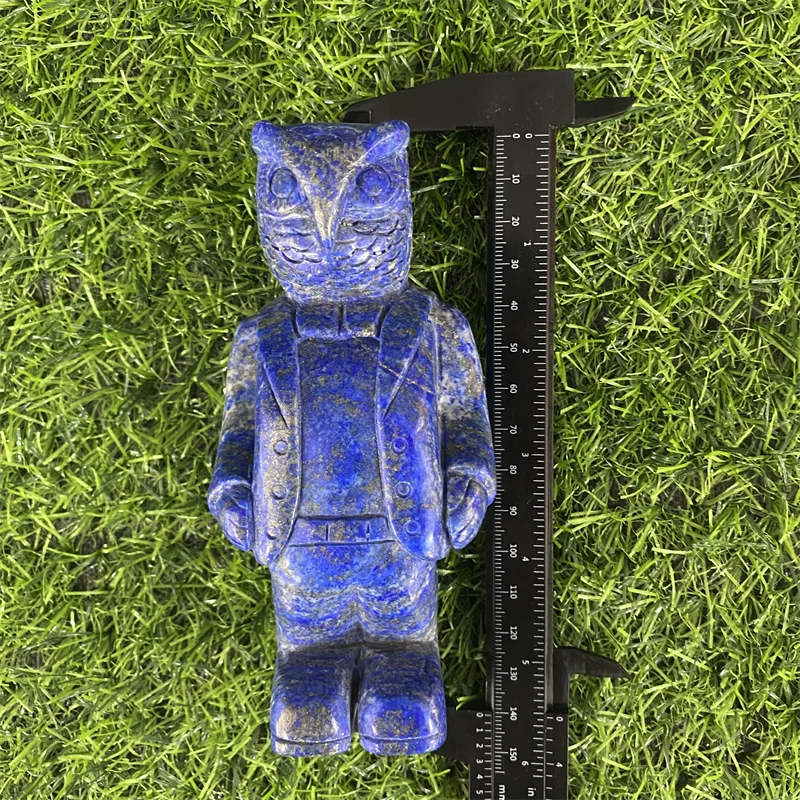 
Fashion Hot Sale Popular High Quality Beautiful Natural Carving Crafts Lapis Lazuli Owl Men As Gifts LSY 
