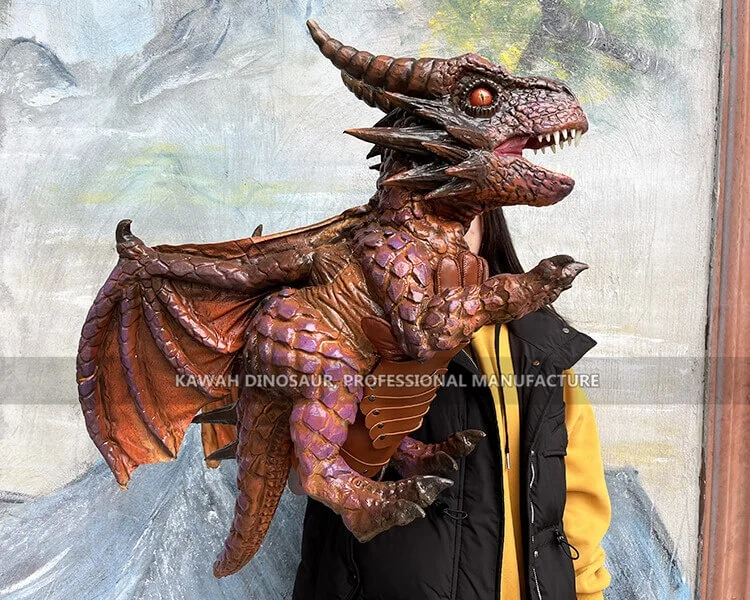 Lifelike Cute Baby Dragon Puppet Dinosaur Baby Hand Puppet On Sale