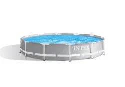 Intex 26702 Ultra Metal Frame Pool Large Adult Round Above Ground Swimming Pool