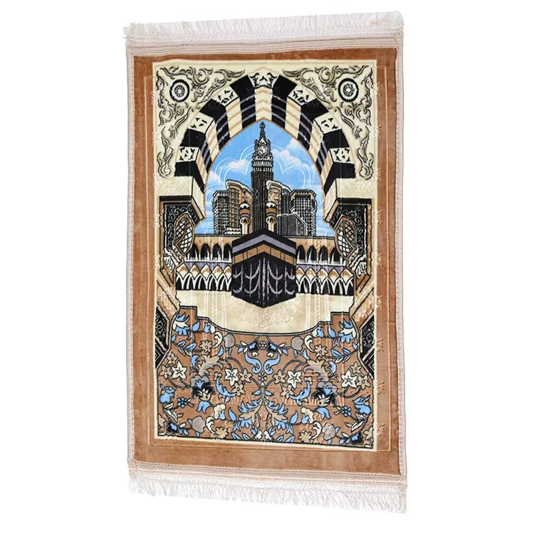 Customized Thick Muslim Prayer Mat Christian Soft Luxury Prayer Mat Rug Muslim Prayer Carpet For Man